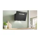 Bosch Serie 4 Vegghengt Kjøkkenventilator 60 cm med Vaskbart Fettfilter og Stemmestyring Svart