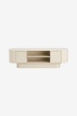 Ellos Home   TV benk High Gloss Low   Beige