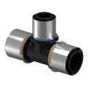 Uponor T-rør med presshylse 50 mm i rustfritt stål med lekkasjeindikator