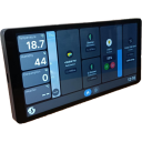 Shelly Wall Display X2i Smart Kontrollpanel Med Berøringsskjerm Svart