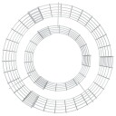 vidaXL Gabion bålstativ Ø 50 cm galvanisert jern