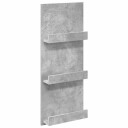 vidaXL Magasinreol med hylle Betonggrå 43 x 11 x 102 cm Konstruert tre