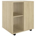 vidaXL Rulleskap sonoma eik 60x53x72 cm sponplate