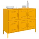  Skjenk sennepsgul 100,5x39x79 cm kaldvalset stål 8721102390616