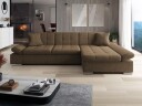Vananda Sofa med sjeselong 4 seter   Brun