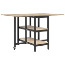 vidaXL Spisebord 122 x 80 x 76,5 cm Konstruert tre Sonoma eik