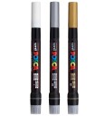 Posca Posca Brush PCF-350 Metallic  Set of 3