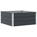 vidaXL Plantekassed Antrasitt 100 x 100 x 45 cm Stål