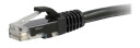 C2G Cat5e Booted Unshielded (UTP) Network Patch Cable - koblingskabel - 30 cm - svart