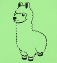 DYR T skjorte   AnimalHide   Lyst Green Lama Buddy   DYR   7 år 122   T skjorte   Grønn