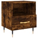 vidaXL Nattbord røkt eik 40x35x47,5 cm konstruert tre