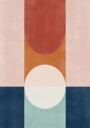 Abstract Design With Geometric Shapes Plakat / 50x70cm
