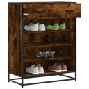  Skoskap røkt eik 75x38x97,5 cm konstruert tre og metall 8721102923838