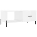  Salongbord høyglans hvit 90x50x40 cm konstruert tre 8720845441425