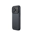 Mujjo MagSafe Lommebokdeksel i Skinn for iPhone 17 Pro - Basalt