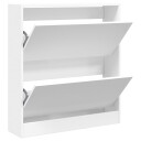  Skoskap hvit 80x21x87,5 cm konstruert tre 8721012381537