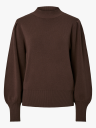 Y.A.S Fonny Long Sleeve Knit Pullover Brun M
