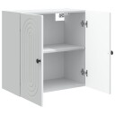 vidaXL Vegghengt skap Hvit 59 x 31 x 60 cm Konstruert tre