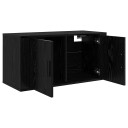  Vegghengt TV hylle Svart eik 80 x 34.5 x 40 cm Konstruert tre