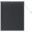  Vindu Persienne med gardiner Svart Aluminium