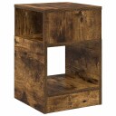 vidaXL Avlastningsbord Røkt eik 30,5 x 30 x 45 cm Konstruert tre