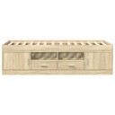  Dagseng med skuffer sonoma eik 100x200 cm konstruert tre 8721102618925