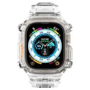 Spigen Rugged Armor Pro Apple Watch Ultra/Ultra 2 TPU-deksel 49mm Klar