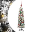  Kunstig juletre med 150 LED grønn 120 cm PVC og stål og plast