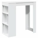  Barbord med stativer hvit 102x50x103,5 cm konstruert tre 8721158386434