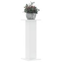  Plantestativer 2 stk hvit 30x30x80 cm konstruert tre