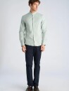 Lindbergh Yarn Dyed Oxford Superflex Shirt Green XXL