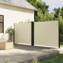  Uttrekkbar sidemarkise 180x600 cm kremhvit 4004640