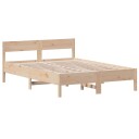  Sengeramme med hodegavl 150x200 cm heltre furu 8721012428997