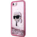 Karl Lagerfeld Hardcase Mobildeksel i Rosa til iPhone 7/8/SE 2020/2022 med Glitter