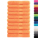 vidaXL Premium håndklær SOLUND 10 stk oransje 80x200 cm 600 g/m2