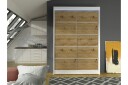 Liverpool Garderobe 120x200 cm - Hvit/Brun