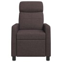 vidaXL Recliner Mørk brun Stoff