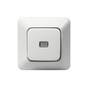 Abb Trykknapp 1465U2 Innfelt, IP20, Alpinhvit Kronevender