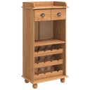 vidaXL Vinskap ASKIM Brun 57 x 37 x 114 cm Heltre furu