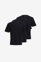 Jack & Jones   T skjorte Jacjones Basic Ss Tee W 3 pack   Svart