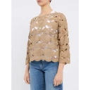 Kangra Dame Strikkevarer Beige S,