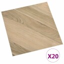 Selvheftende Gulvplanker 30,5 x 30,5 cm 20 pcs PVC Brun Stripet