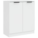 vidaXL Skjenk hvit 60x30x70 cm konstruert tre
