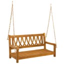 vidaXL Hengekøye Benk 2  Seater 110 x 56 x 58 cm Solid akasietre