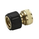 Krcher Slangekobling i messing 1/2" og 5/8" med Aquastop