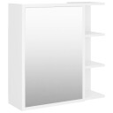 vidaXL Speilskap til baderom hvit 62,5x20,5x64 cm sponplate