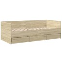  Dagseng med skuffer sonoma eik 100x200 cm konstruert tre 8721102624667