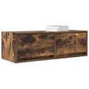  TV benker 2 stk røkt eik 80x31x25,5 cm konstruert tre
