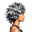 Boland Party Partners Wild Wanda Svart Hvit Parykk One-size 85071