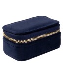 DARK Velvet Jewellery Box Micro Navy blue